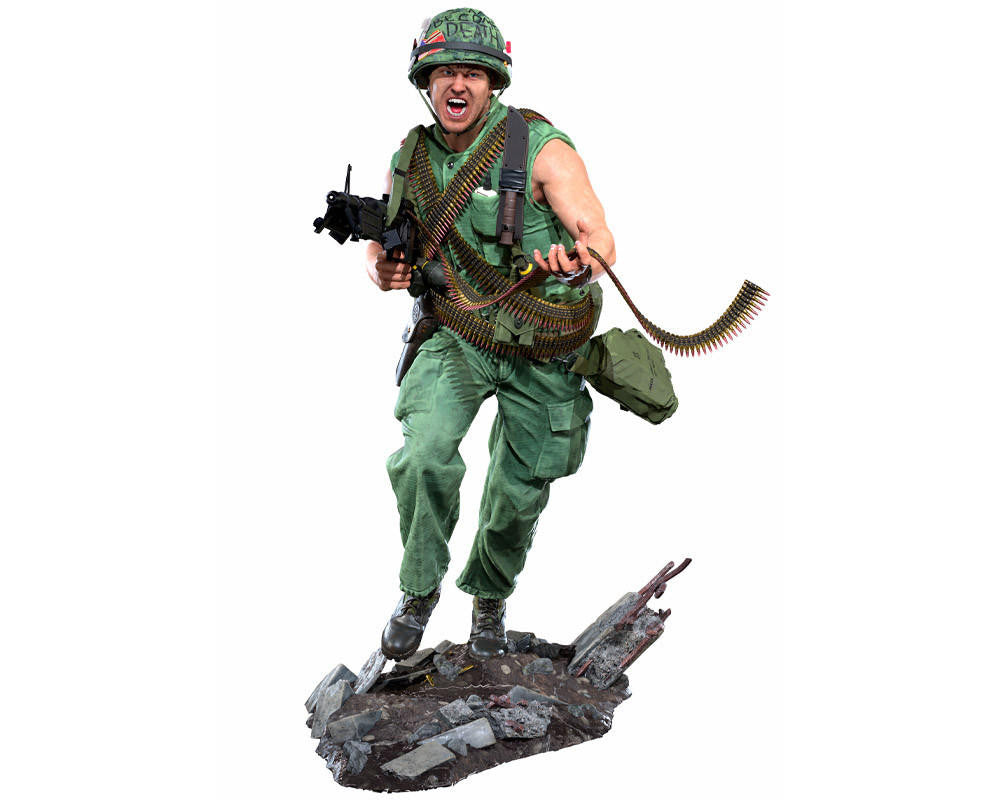 Andrea Miniatures 1/16 USMC Machine Gunner, 1968 PH16-F002